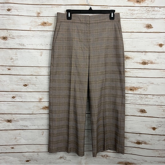 Ann Taylor Pants - Ann Taylor Houndstooth Plaid High Rise Wide Leg Pants